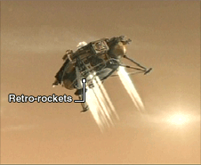 Phoenix with thrusters activated