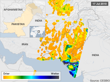 image showing flooding in Pakistan