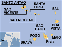 Map of Cape Verde