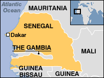Map of Senegal
