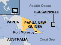 Map of Papua New Guinea