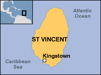 Map of St Vincent/Gren