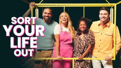 Sort Your Life Out logo and Stacey Solomon