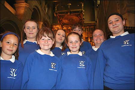 Songs Of Praise recording at Wymondham Abbey.