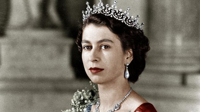 The official picture of the Queen on her accession to the throne in February 1952. 