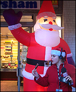 Santa and Soose (and a sausage)