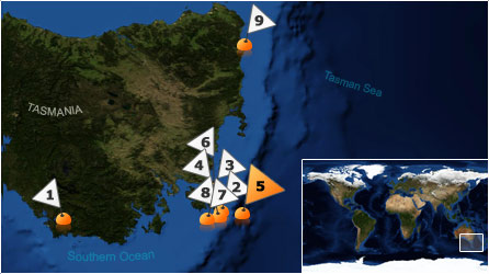 Dive map - Southern Ocean - Site 5
