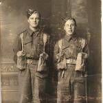 Albert Frederick Russell (on the right) with his friend from Birmingham who was killed. Unfortunately his friends name is unknown by me.