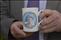 A close-up of the Queen Mother mug which Christine bought for Tom on the day she died.
