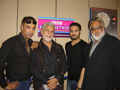 Jagmohan Mundhra and Naseerudin Shah with Raj and Pablo