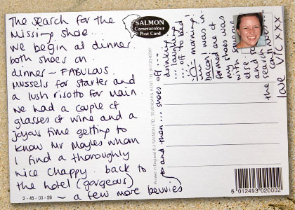 Newquay comp winners' postcards