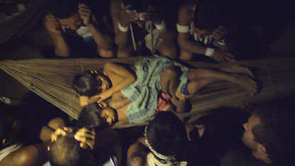 The Marubo shaman ceremony