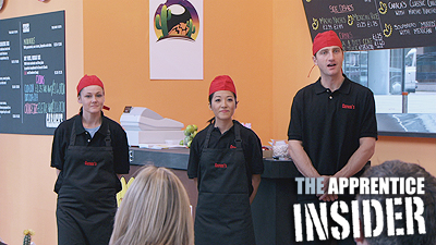 Natasha, Susan and Jim in the restaurant