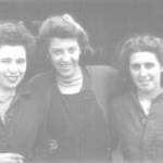 Ann Fitzsimmons, Maisie Sinclair, and Nancy Westwood at Donibristle in June 1944
