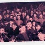 VE Day Party for children in aircraft hangar of the A.V.Roe aircraft company in Chadderton, nr Manchester