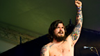 Kvelertak tats are on display on the Introducing Stage
