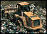 Bulldozer at landfill site