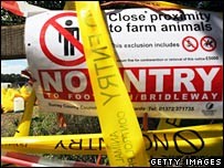 Foot and mouth restrictions