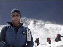 O alpinista Rod Baber