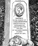 The Tom Spring Memorial in West Norwood, London