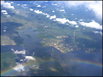 Santarem nhìn từ máy bay