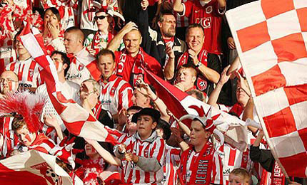 The support for the Derry team was immense. Pic Billy McLeod.