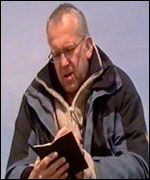 John Godber making notes in Hull