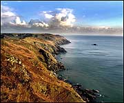The Devon coastline