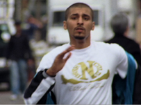 Scene from knife crime film