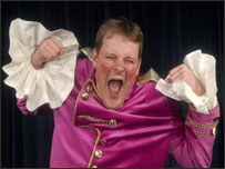 Tim Stedman in Panto in Harrogate