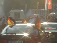 Traffic came to a standstill