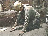 Model of archaeologist