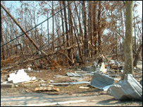The aftermath of Hurricane Katrina