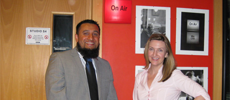 Majid Nagra from The Apprentice series 5 with Victoria