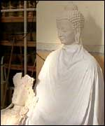 Buddhist statue workshop