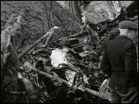 The scene of the crash at Overndale Road, Downend