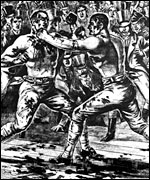 Bare knuckle fighting