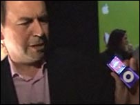 Rory Cellan-Jones with iPod Nano