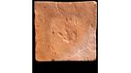 ROMAN FLOOR TILE WITH HAND PRINT