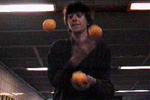 Frank entertains the crowds