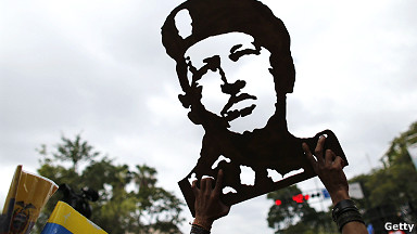 Imagen del presidente venezolano Hugo ´Chávez