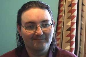 Martin is doing his shopping on the Internet...