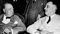 Prime Minister Winston Churchill and President Franklin D. Roosevelt