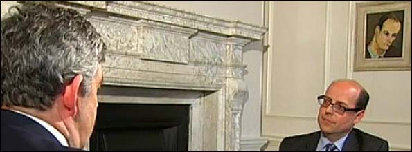 Gordon Brown, Nick Robinson, mystery painting