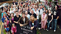Michael Wood and the villagers of Kibworth