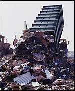 Waste disposal lorry