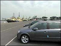 Cars and boats at Port of Bristol
