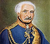 Painting shows Field Marshal General Gebhardt Leberecht Prince Blücher von Wahlstadt (1742-1819)