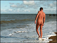 Naturism on Corton Beach near Great Yarmouth