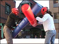 Gladiator Duel in Brindleyplace